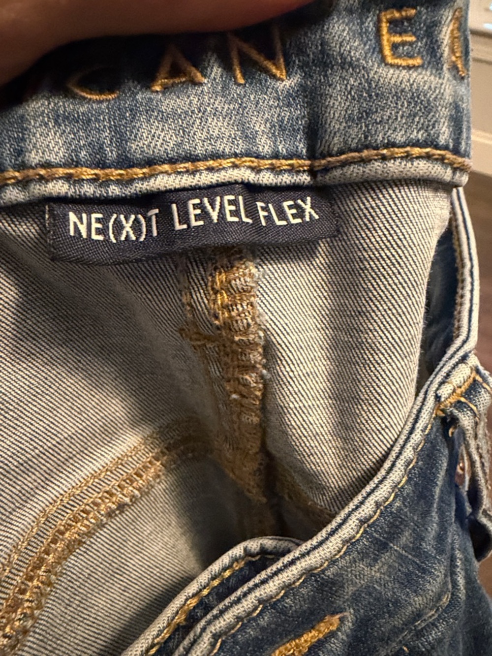 Men's Light Blue Straight-Leg AE jeans - Picture 3 of 6